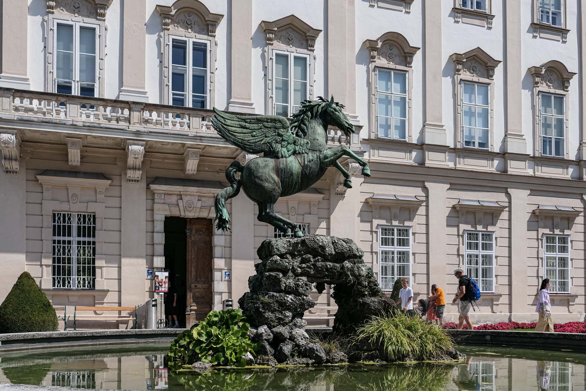 das Fliegende Pferd als Brunnen